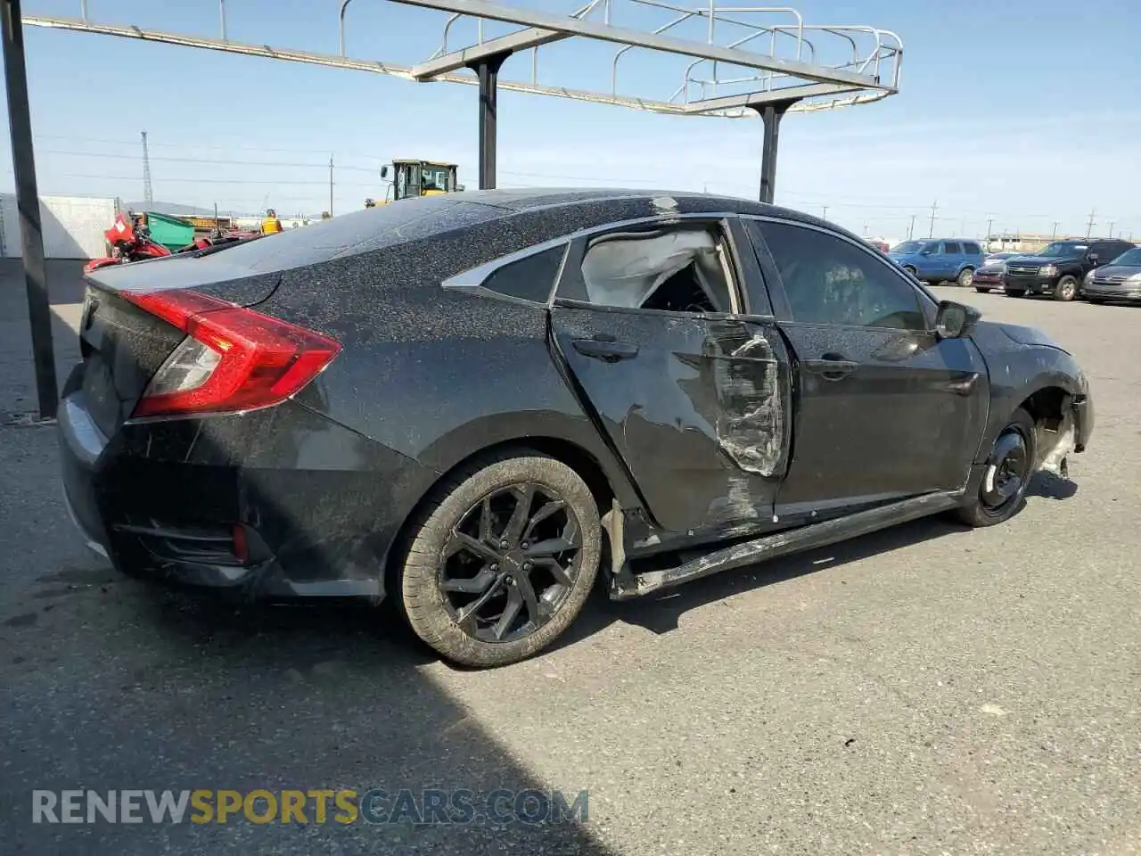 3 Photograph of a damaged car 19XFC2F67KE200053 HONDA CIVIC 2019