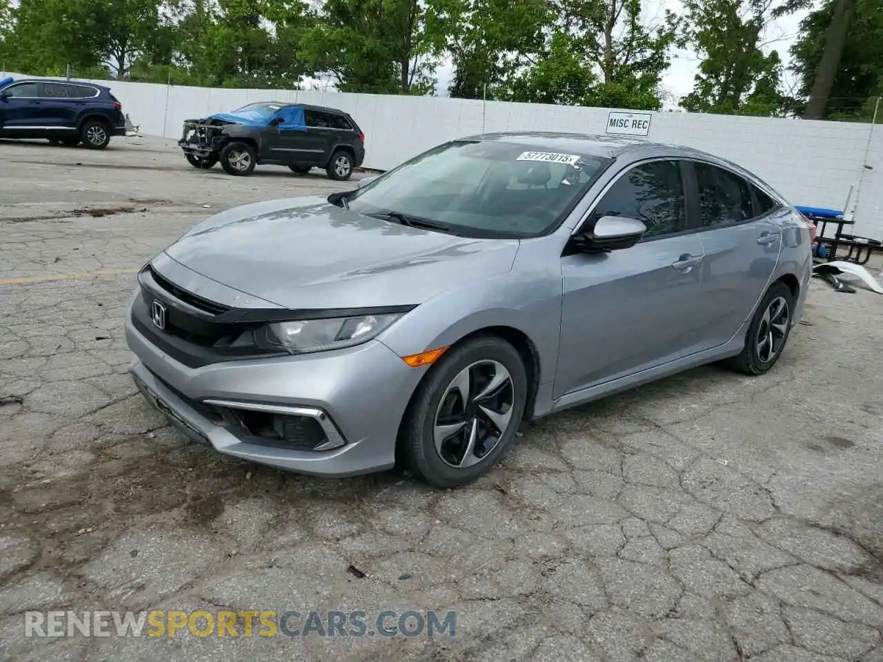 1 fotografías del automóvil dañado 19XFC2F68KE038434 HONDA CIVIC 2019
