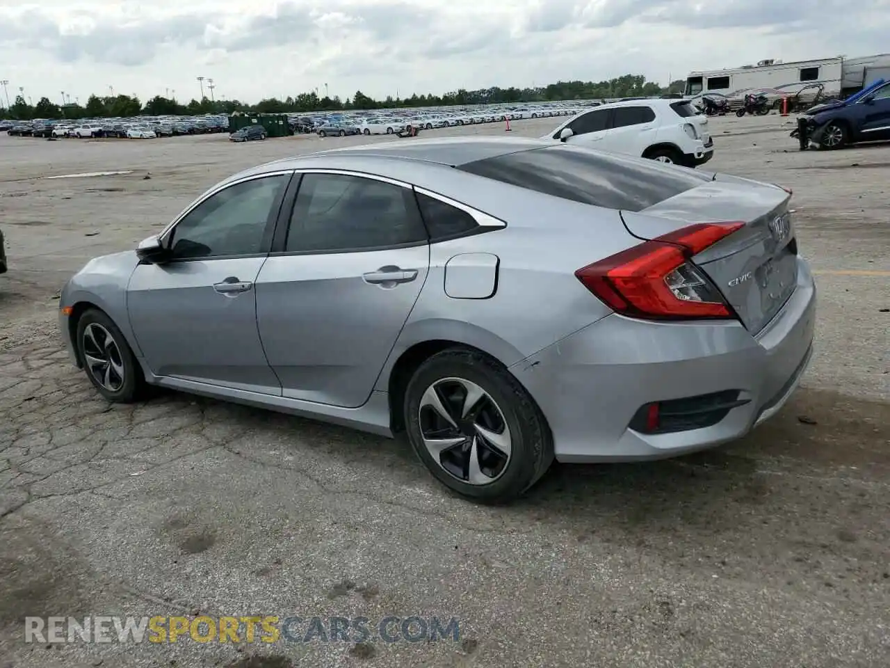 2 fotografías del automóvil dañado 19XFC2F68KE038434 HONDA CIVIC 2019