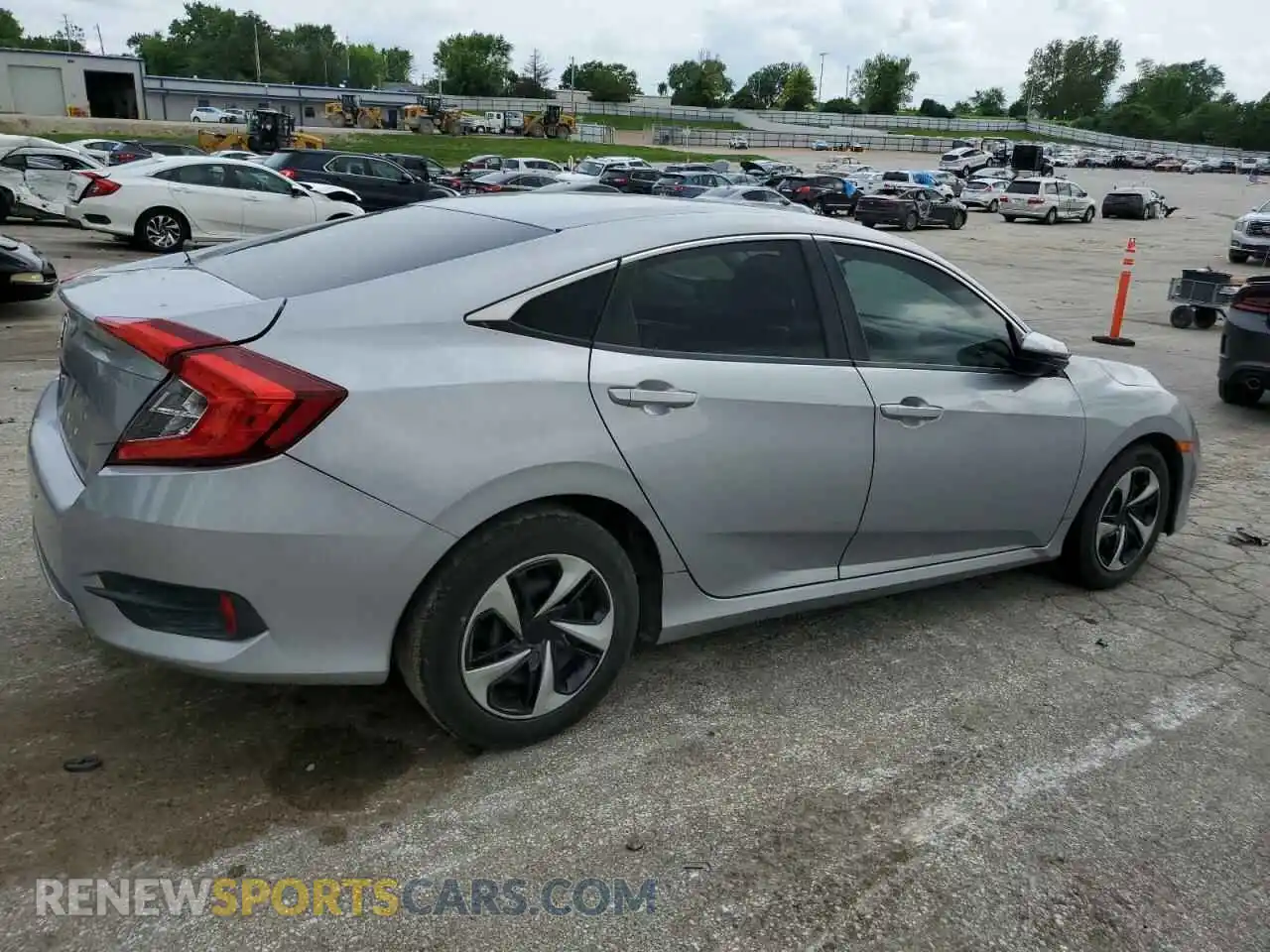 3 fotografías del automóvil dañado 19XFC2F68KE038434 HONDA CIVIC 2019