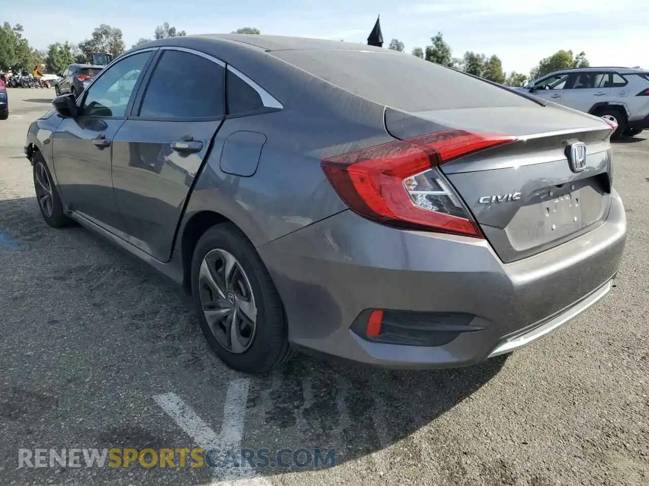 2 fotografías del automóvil dañado 19XFC2F69KE200328 HONDA CIVIC 2019