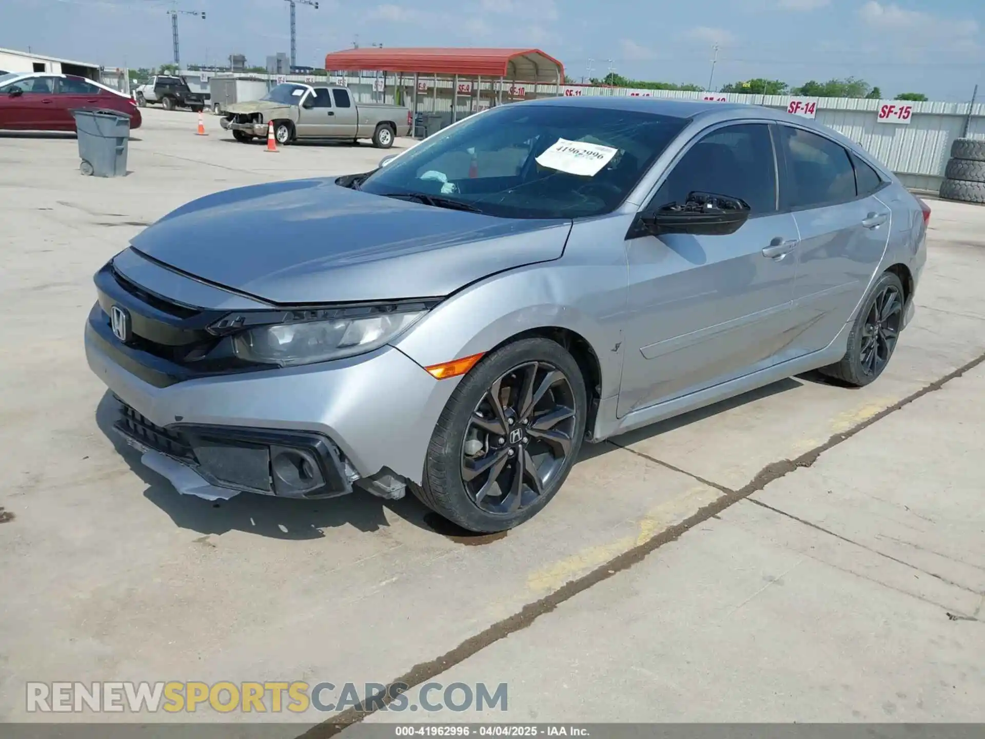2 Photograph of a damaged car 19XFC2F82KE043548 HONDA CIVIC 2019