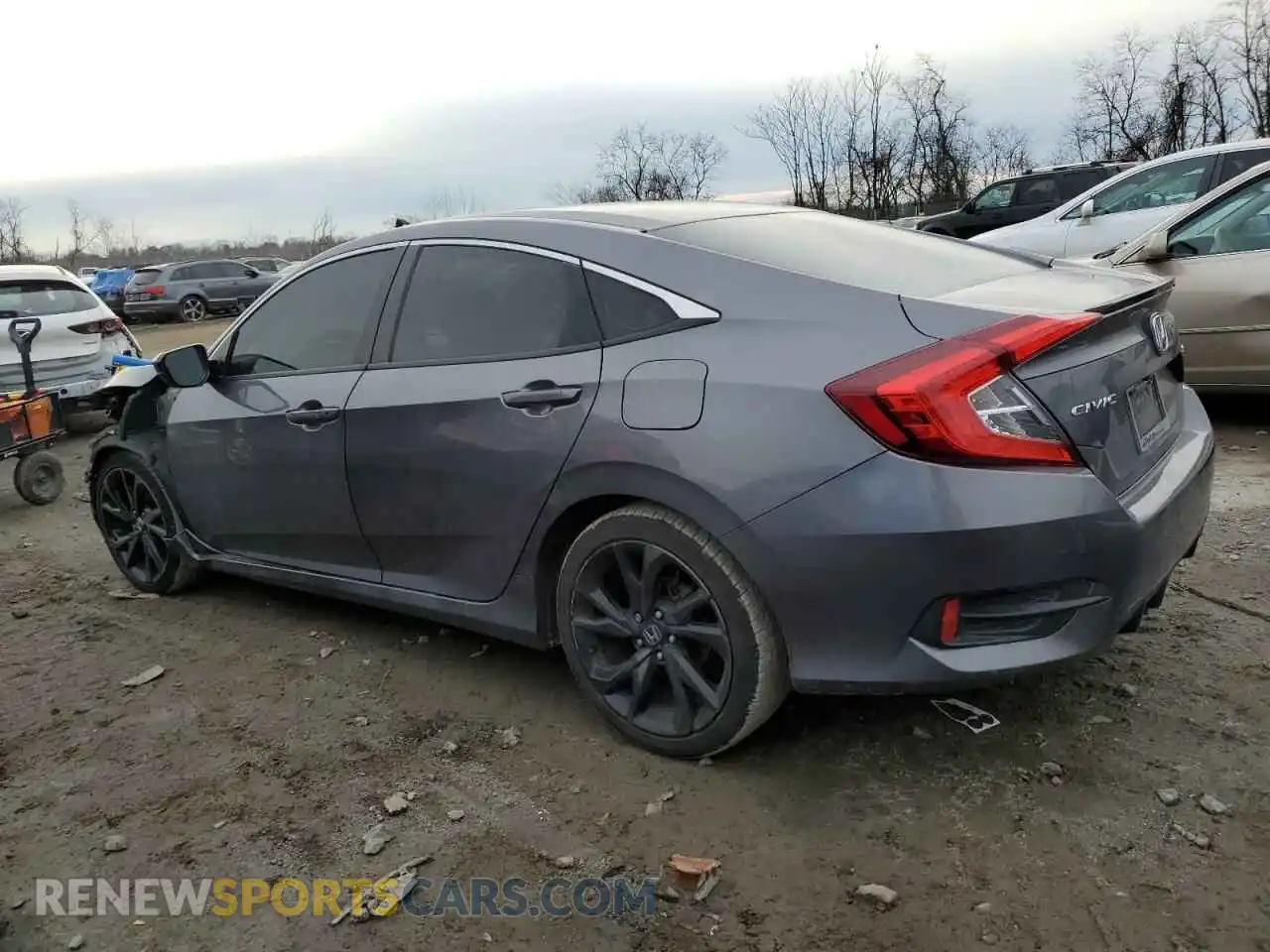 2 Photograph of a damaged car 19XFC2F82KE211799 HONDA CIVIC 2019