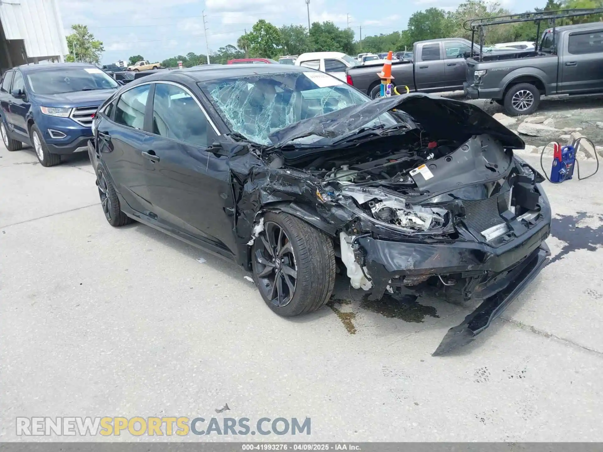 1 fotografías del automóvil dañado 19XFC2F85KE015159 HONDA CIVIC 2019