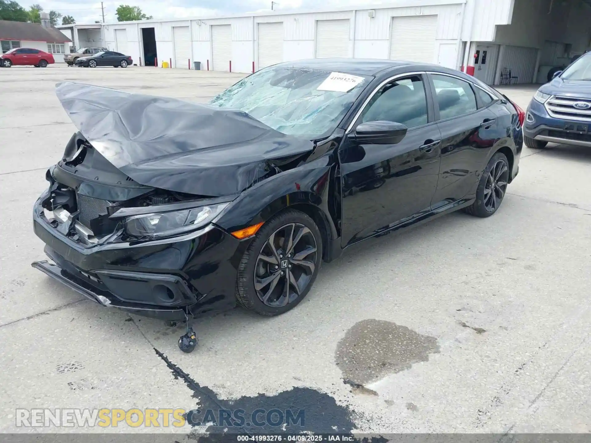 2 fotografías del automóvil dañado 19XFC2F85KE015159 HONDA CIVIC 2019