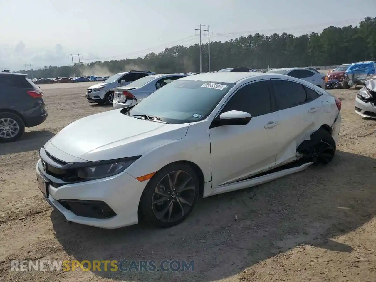 1 Photograph of a damaged car 19XFC2F85KE034455 HONDA CIVIC 2019