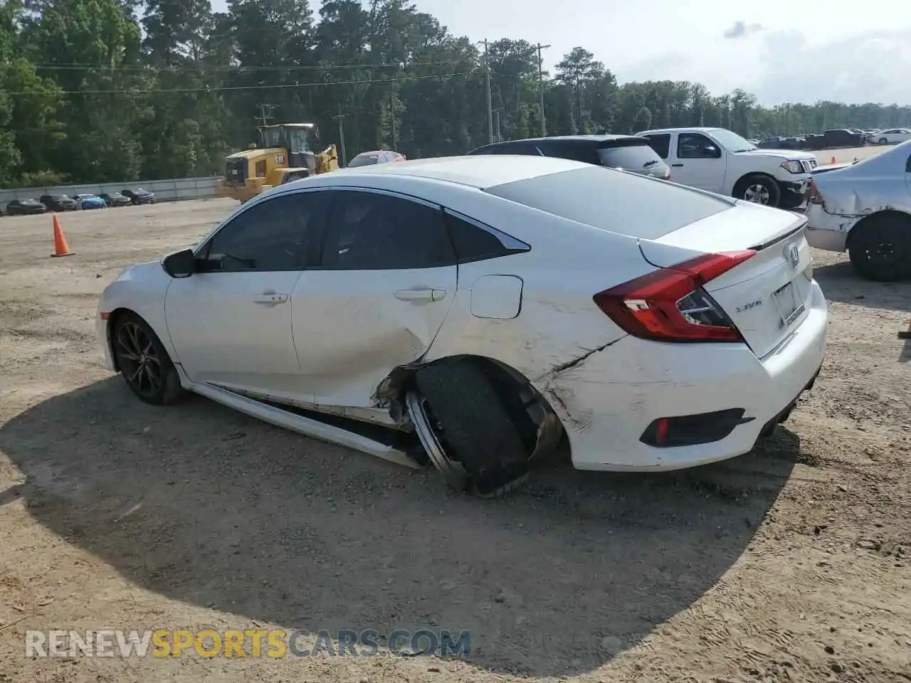 2 Photograph of a damaged car 19XFC2F85KE034455 HONDA CIVIC 2019