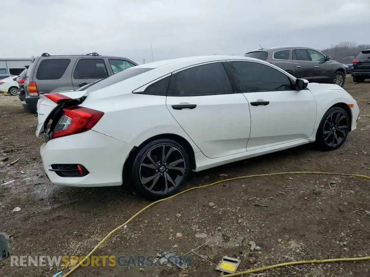 3 fotografías del automóvil dañado 19XFC2F89KE033258 HONDA CIVIC 2019