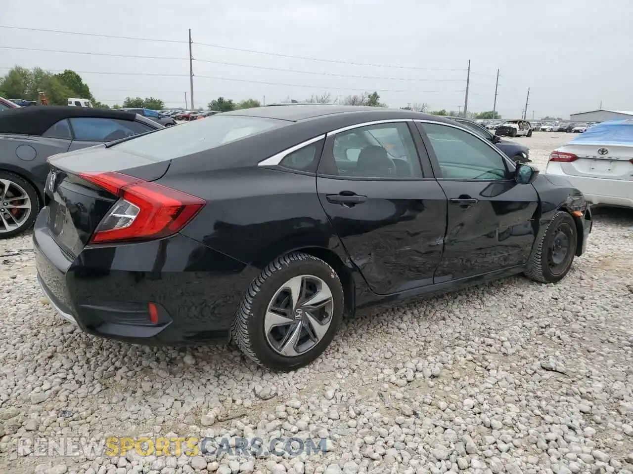 3 fotografías del automóvil dañado 2HGFC2F60KH505609 HONDA CIVIC 2019