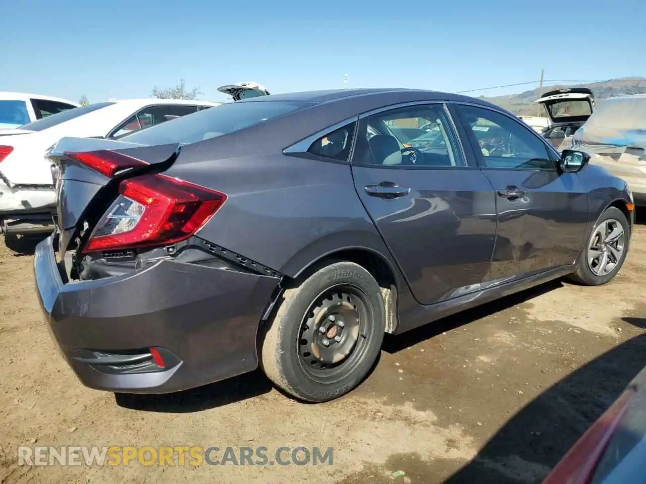 3 Photograph of a damaged car 2HGFC2F60KH533104 HONDA CIVIC 2019