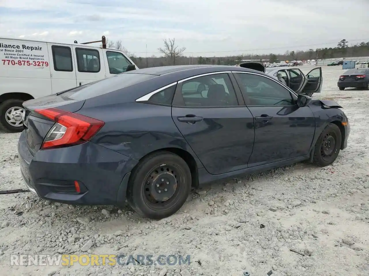 3 Photograph of a damaged car 2HGFC2F60KH583386 HONDA CIVIC 2019