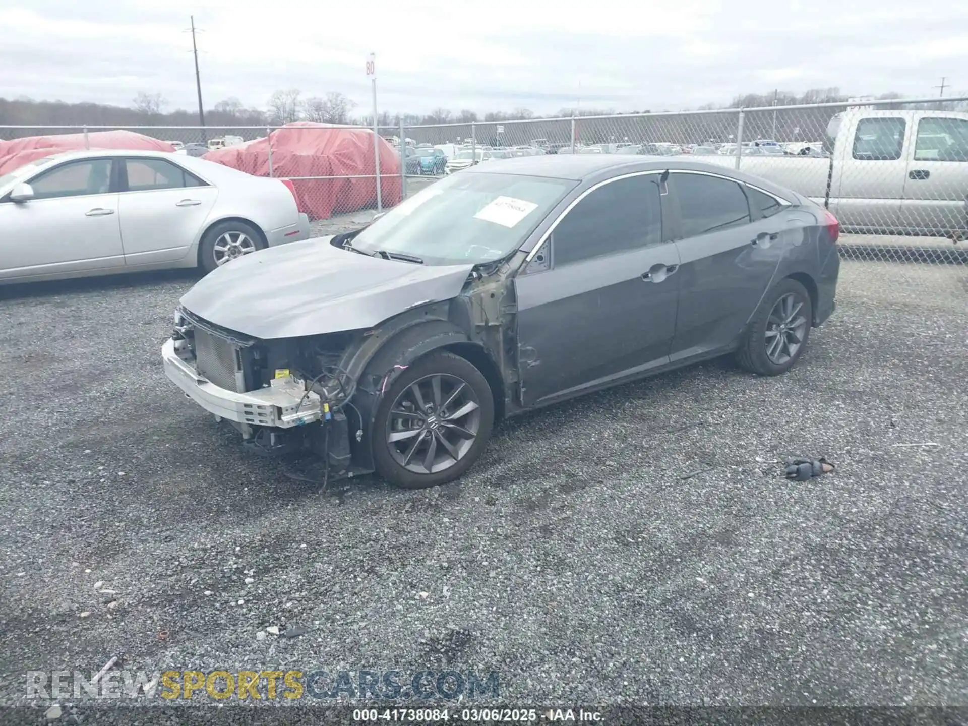 2 Photograph of a damaged car 2HGFC2F60KH591472 HONDA CIVIC 2019