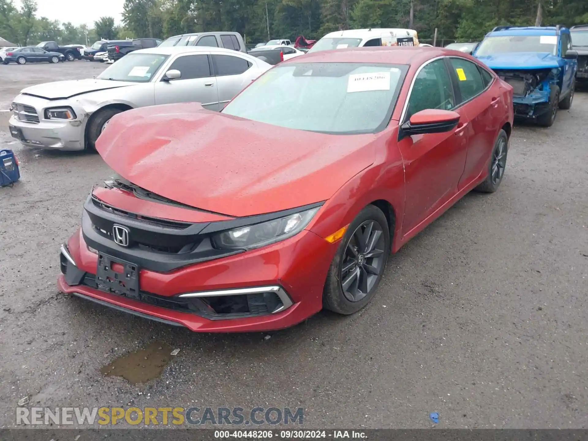 2 fotografías del automóvil dañado 2HGFC2F61KH534469 HONDA CIVIC 2019