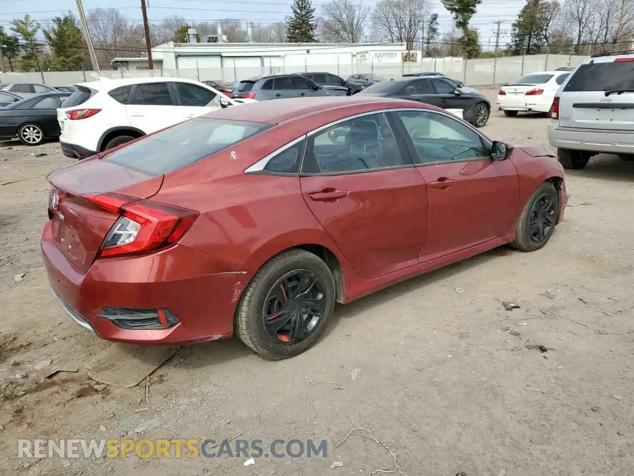 3 Photograph of a damaged car 2HGFC2F61KH536156 HONDA CIVIC 2019