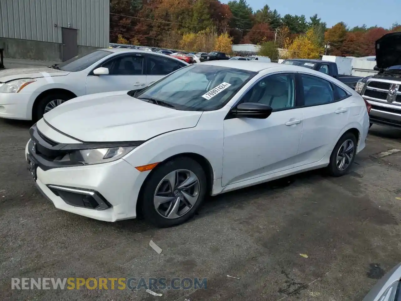 1 Photograph of a damaged car 2HGFC2F62KH525845 HONDA CIVIC 2019