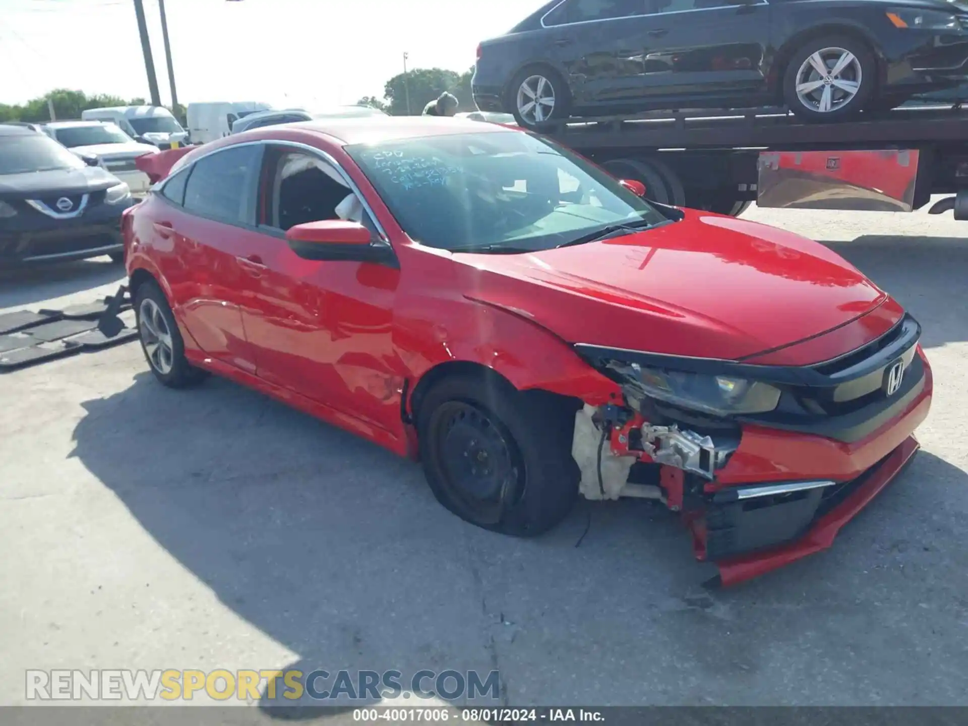 1 Photograph of a damaged car 2HGFC2F64KH512983 HONDA CIVIC 2019