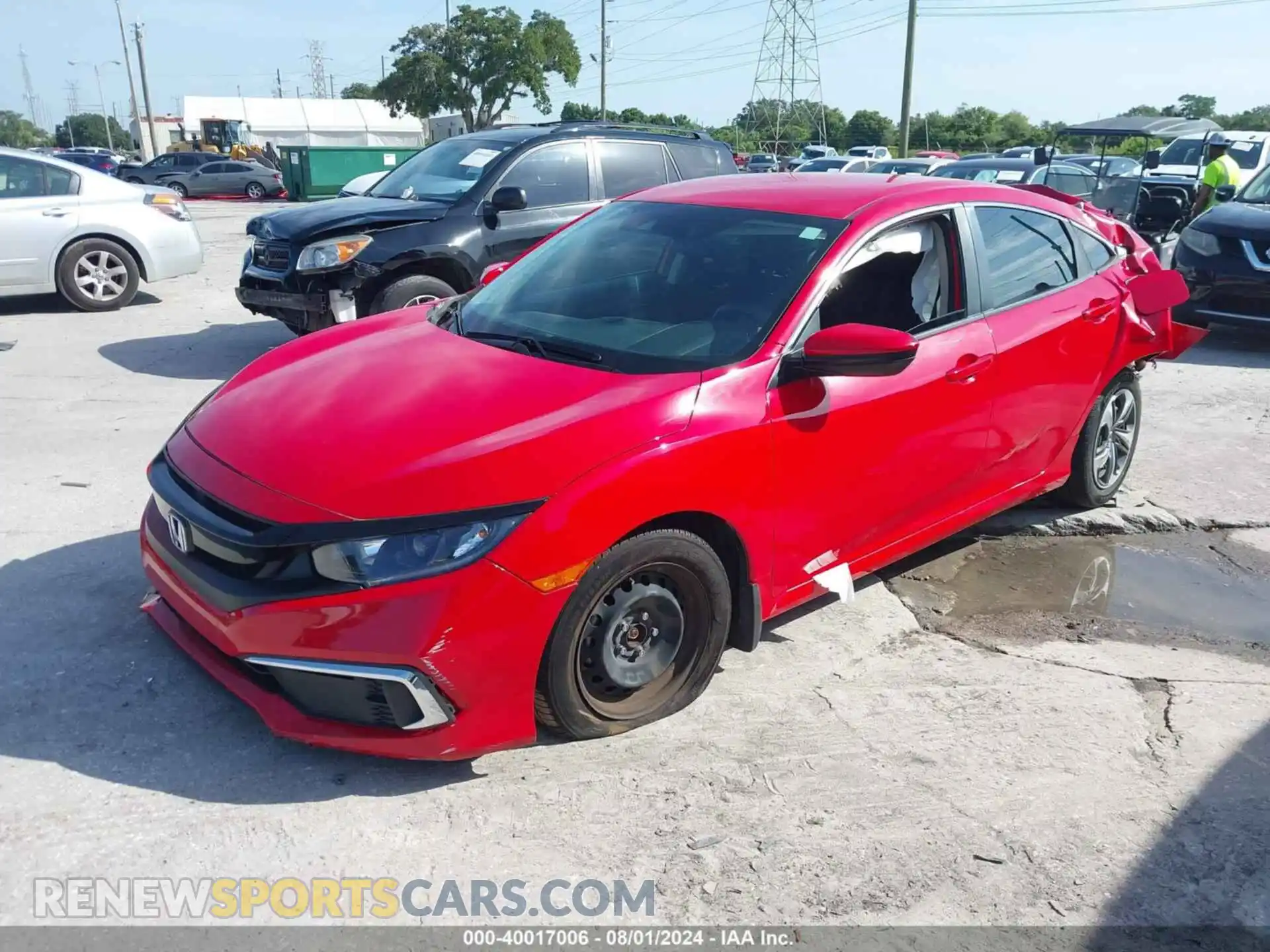 2 Photograph of a damaged car 2HGFC2F64KH512983 HONDA CIVIC 2019