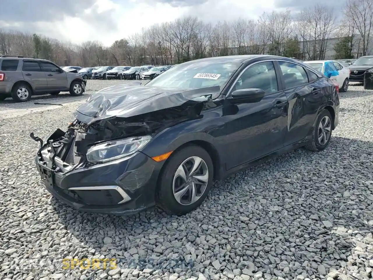1 Photograph of a damaged car 2HGFC2F65KH538508 HONDA CIVIC 2019