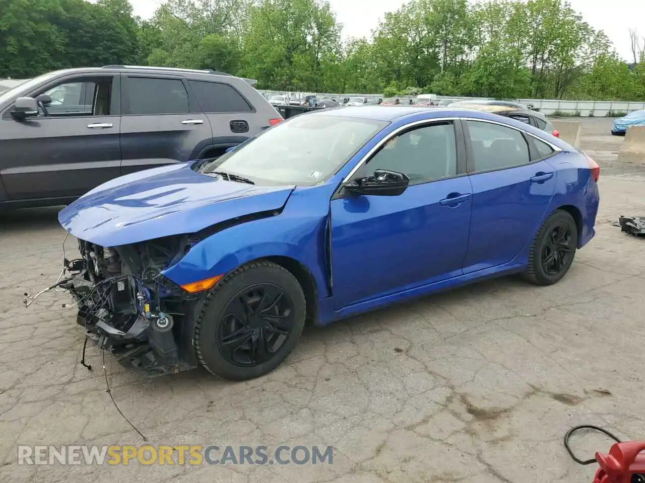 1 Photograph of a damaged car 2HGFC2F65KH554160 HONDA CIVIC 2019