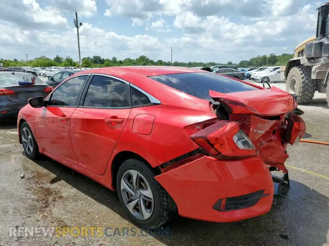2 Photograph of a damaged car 2HGFC2F65KH578149 HONDA CIVIC 2019