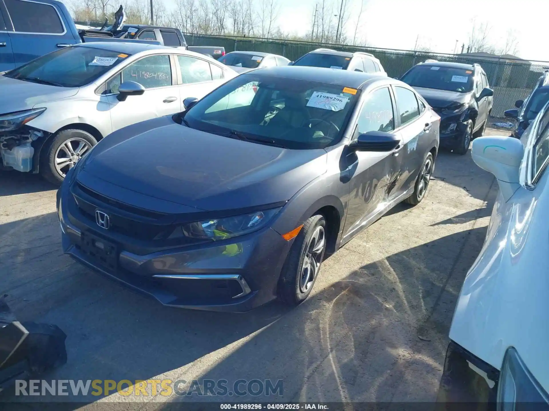 2 Photograph of a damaged car 2HGFC2F65KH595758 HONDA CIVIC 2019