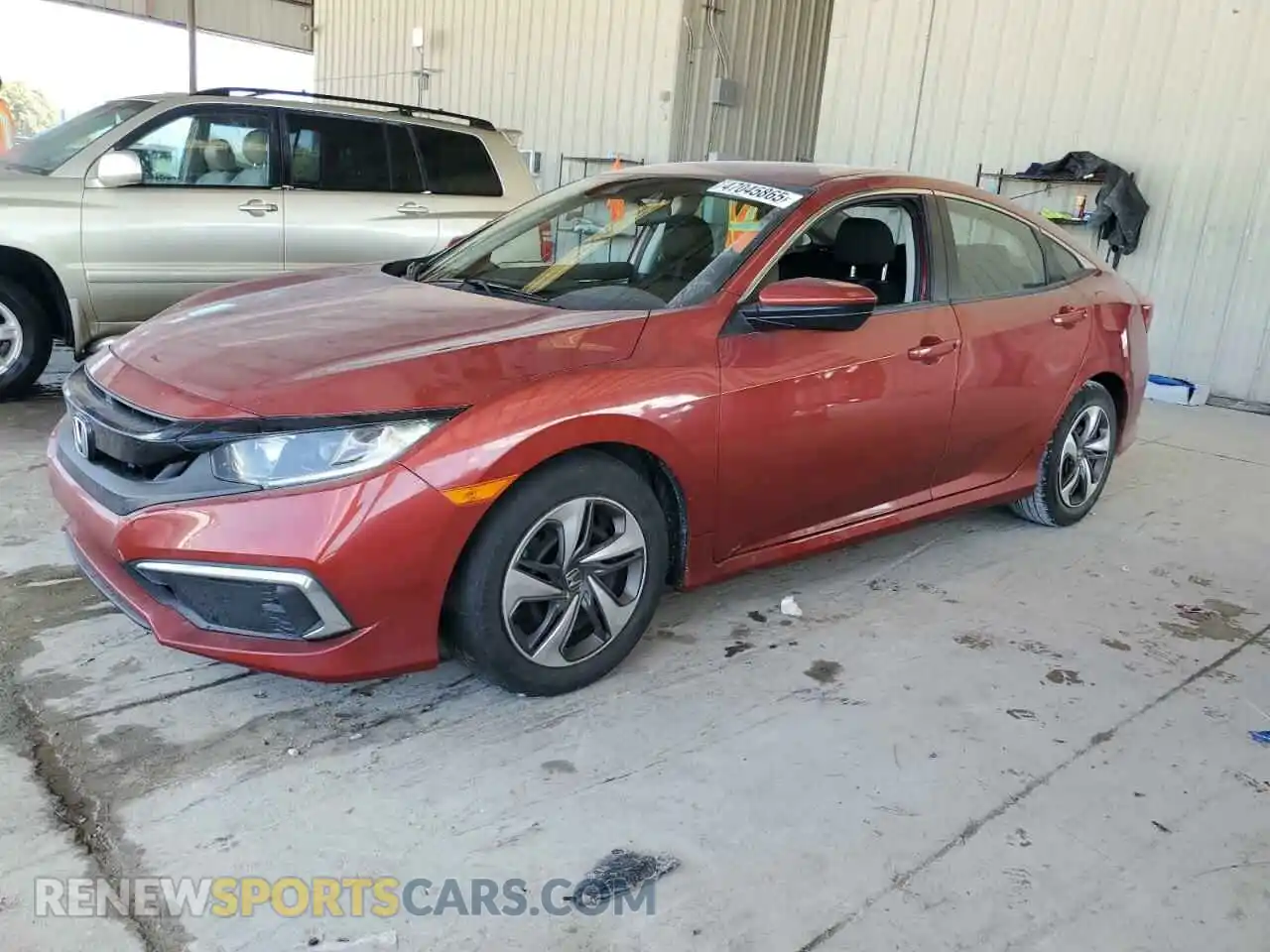 1 Photograph of a damaged car 2HGFC2F66KH524231 HONDA CIVIC 2019