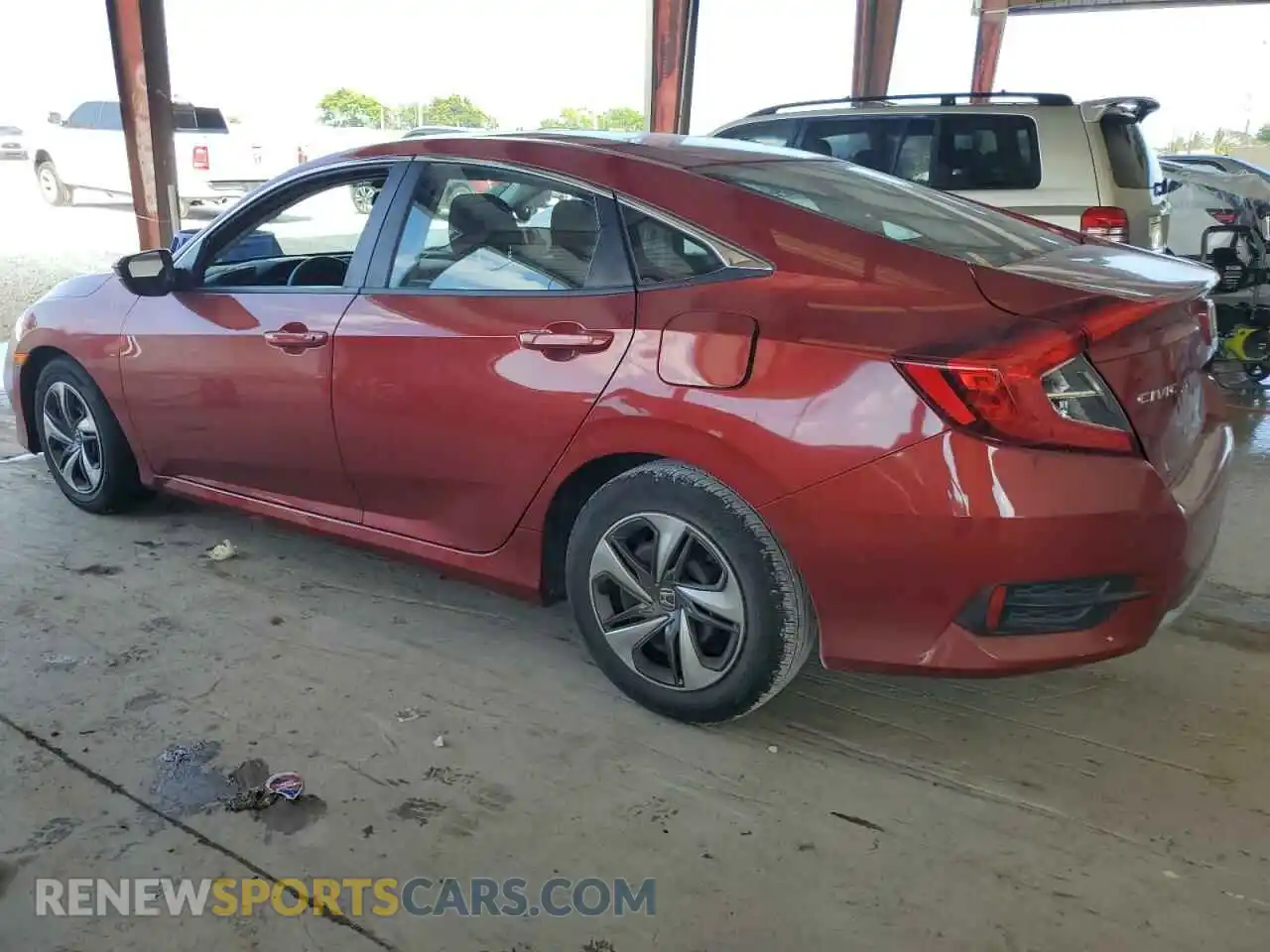 2 Photograph of a damaged car 2HGFC2F66KH524231 HONDA CIVIC 2019