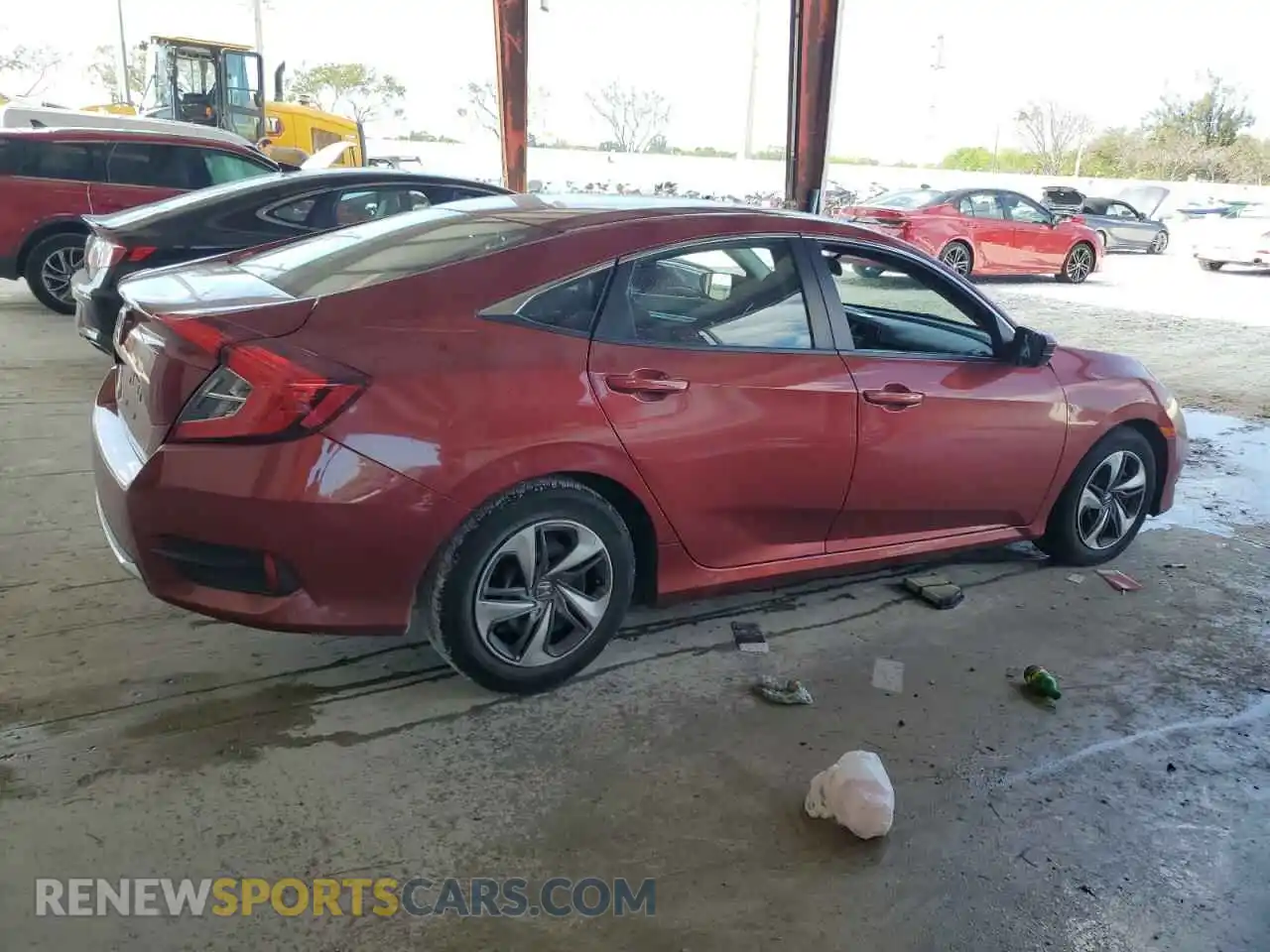 3 Photograph of a damaged car 2HGFC2F66KH524231 HONDA CIVIC 2019