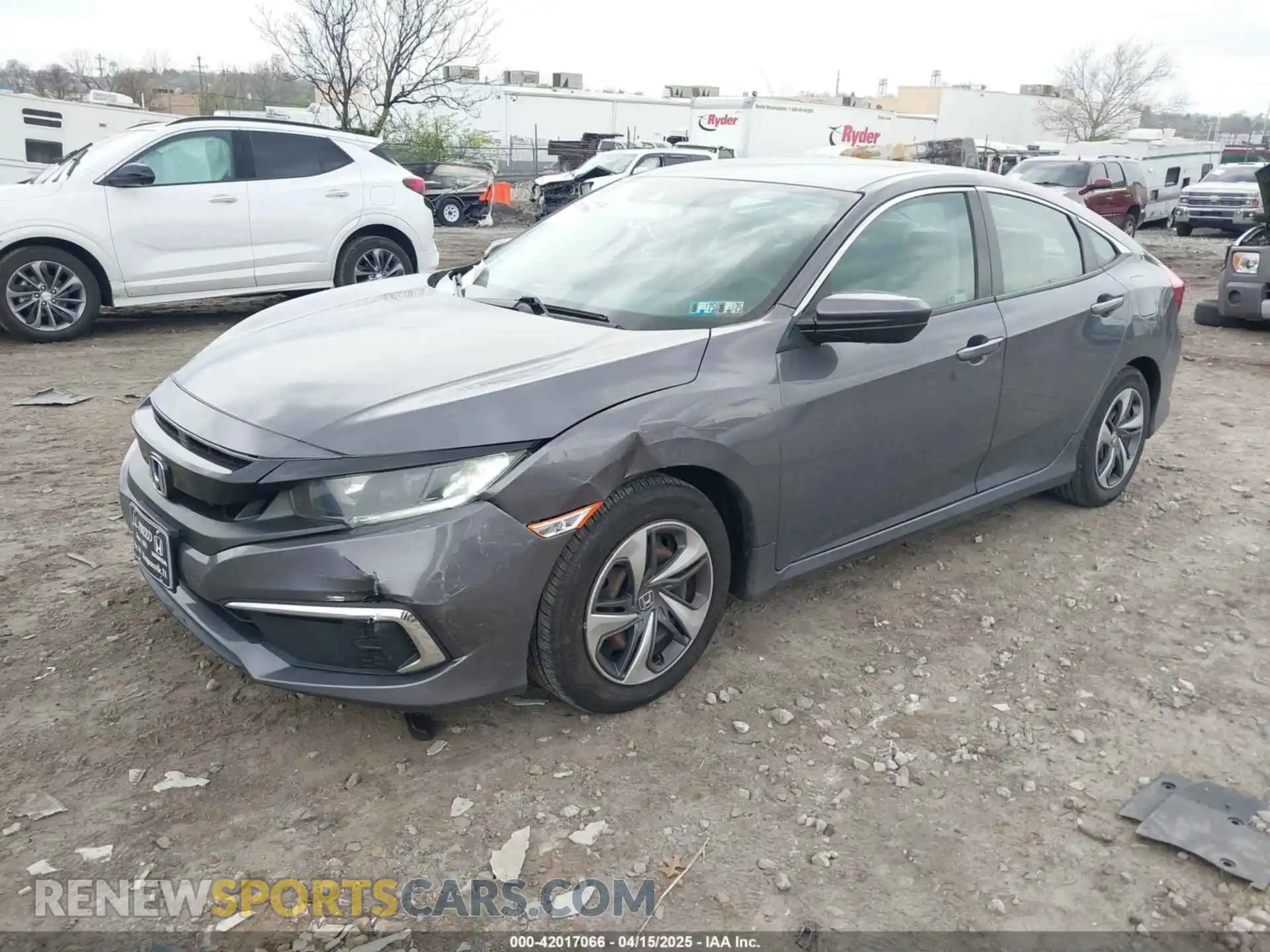 2 Photograph of a damaged car 2HGFC2F66KH595946 HONDA CIVIC 2019