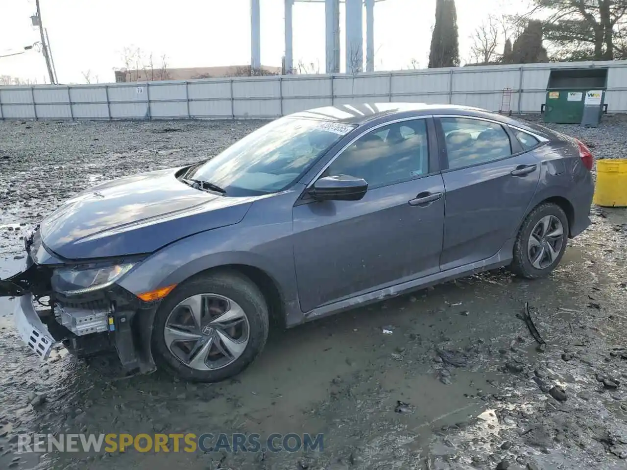 1 Photograph of a damaged car 2HGFC2F67KH574085 HONDA CIVIC 2019