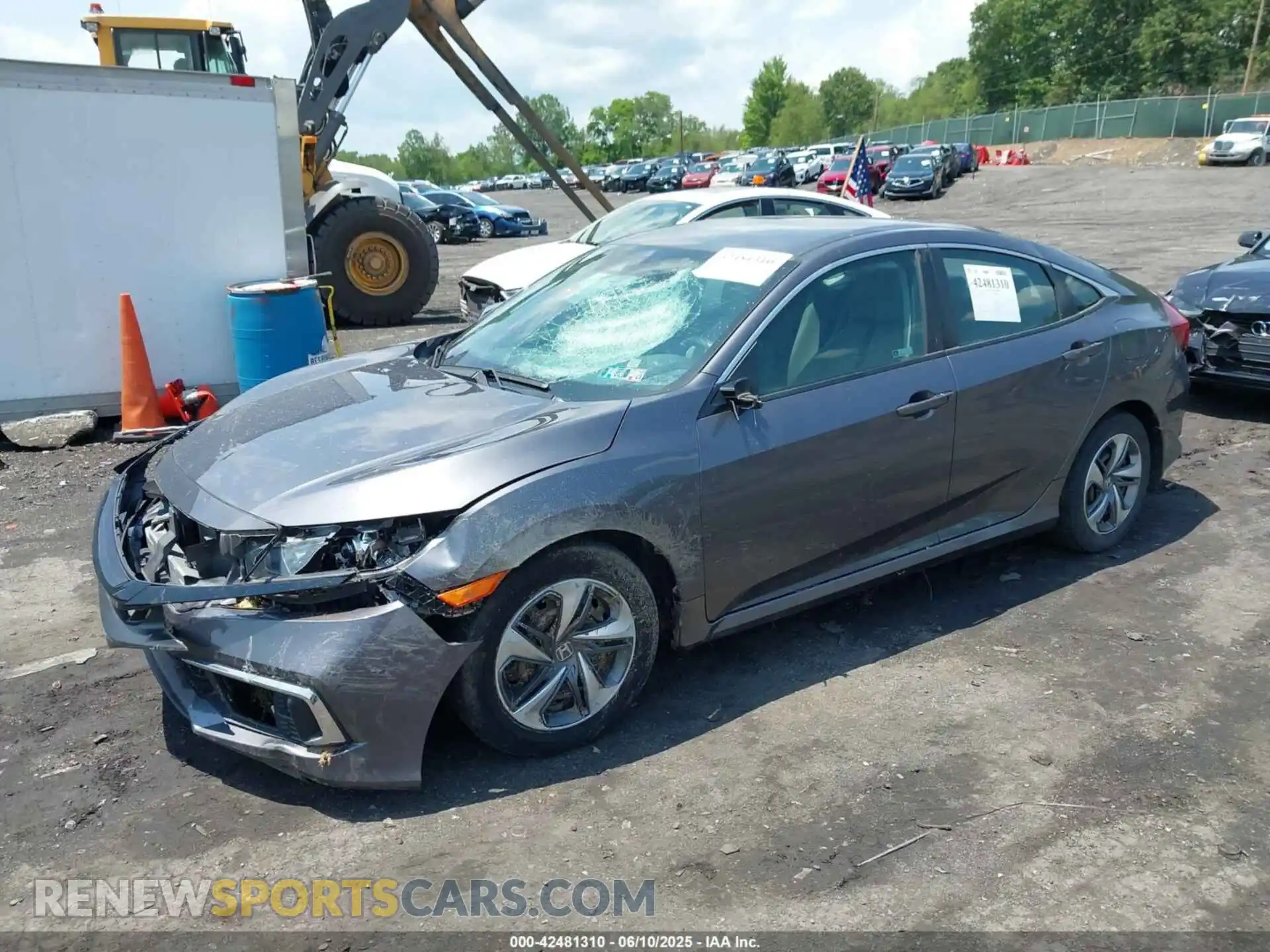 2 Photograph of a damaged car 2HGFC2F67KH576306 HONDA CIVIC 2019