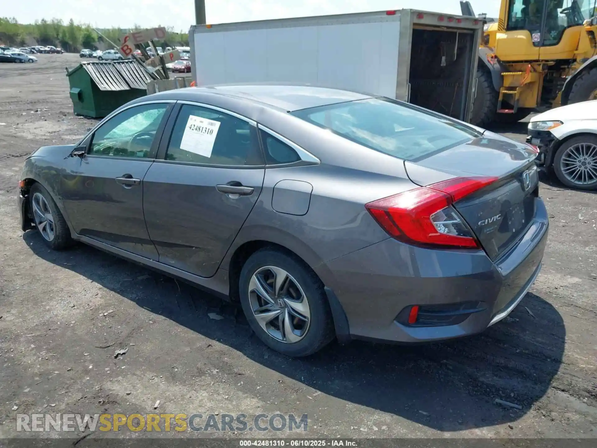 3 Photograph of a damaged car 2HGFC2F67KH576306 HONDA CIVIC 2019