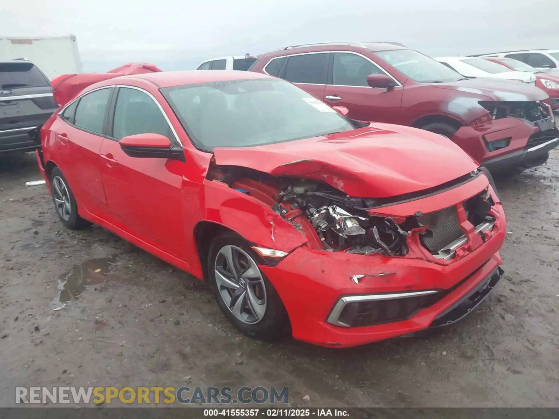 1 Photograph of a damaged car 2HGFC2F67KH593591 HONDA CIVIC 2019