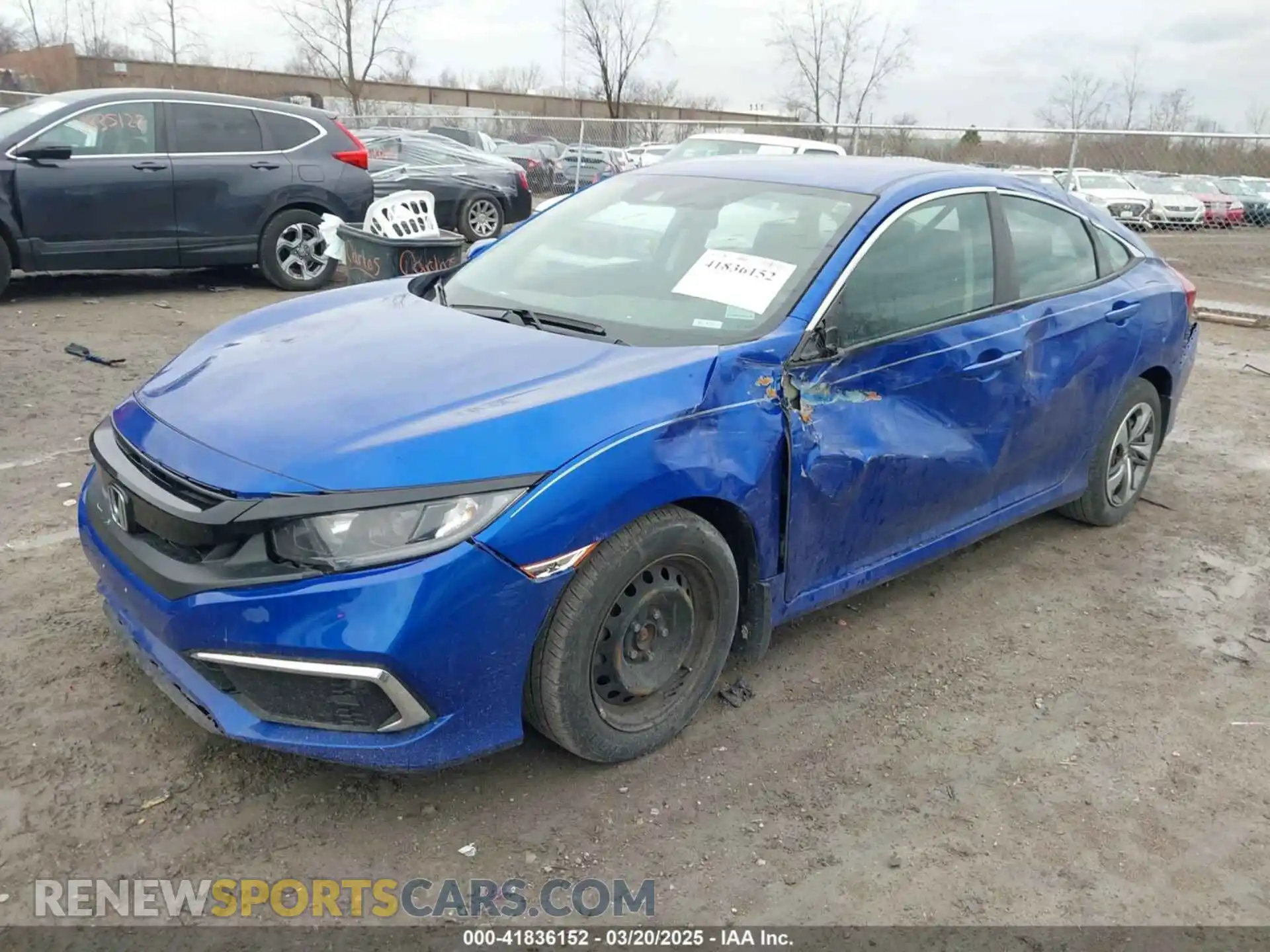 2 Photograph of a damaged car 2HGFC2F68KH550779 HONDA CIVIC 2019