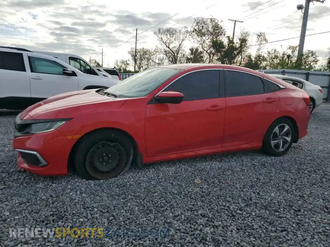 1 Photograph of a damaged car 2HGFC2F68KH551012 HONDA CIVIC 2019