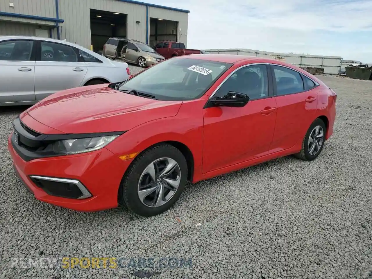 1 Photograph of a damaged car 2HGFC2F68KH552077 HONDA CIVIC 2019