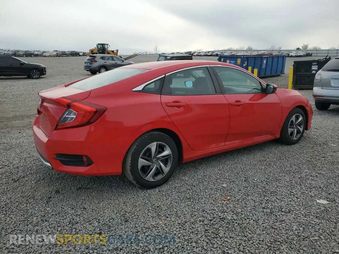 3 Photograph of a damaged car 2HGFC2F68KH552077 HONDA CIVIC 2019