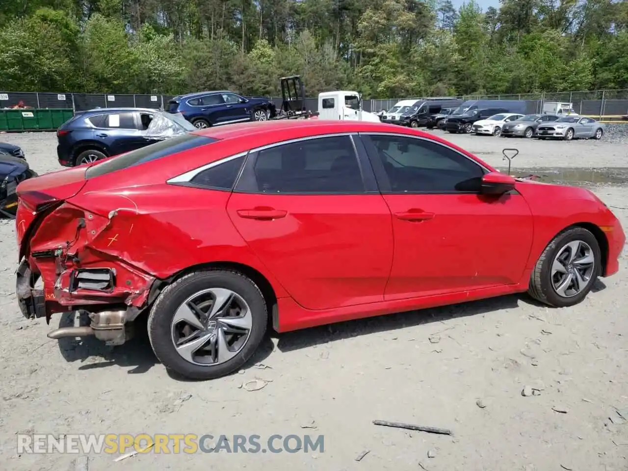 3 fotografías del automóvil dañado 2HGFC2F6XKH563002 HONDA CIVIC 2019