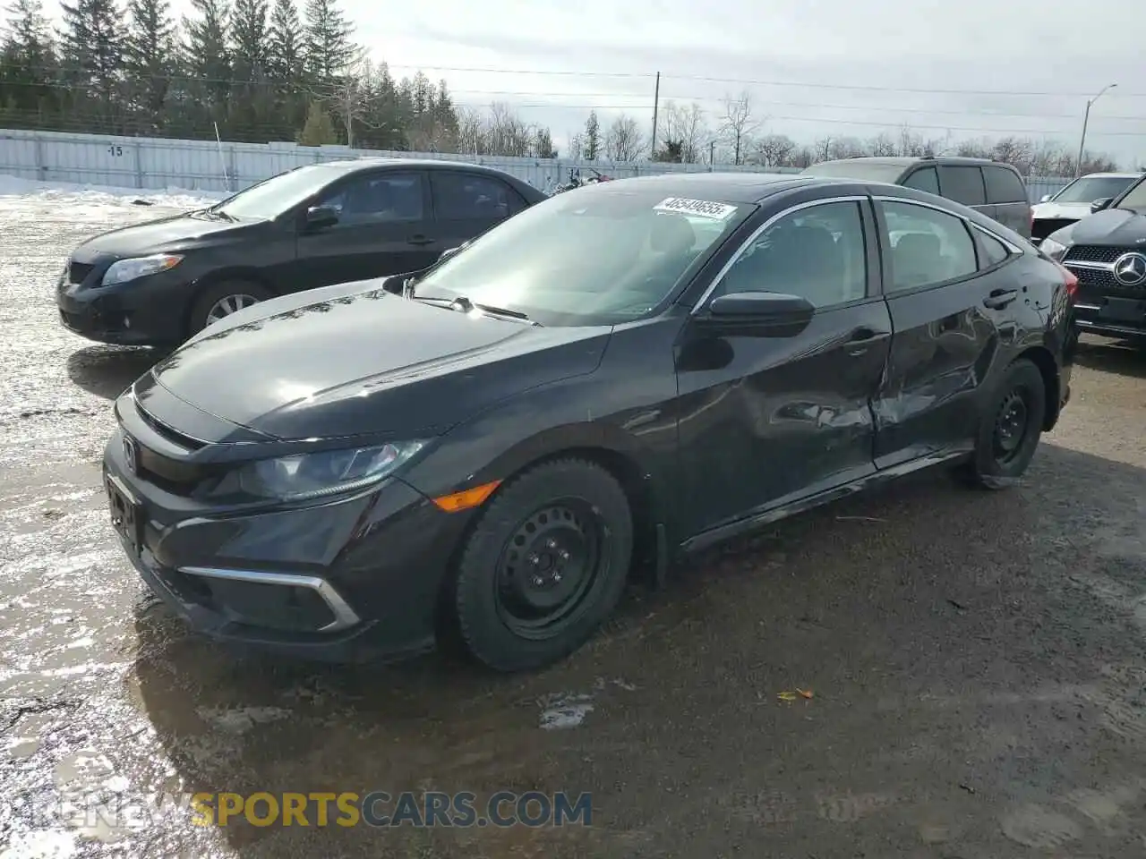 1 Photograph of a damaged car 2HGFC2F73KH032300 HONDA CIVIC 2019