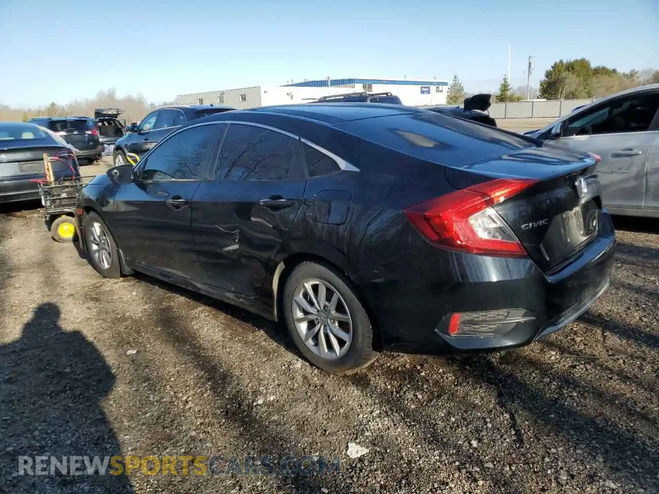 2 Photograph of a damaged car 2HGFC2F73KH036945 HONDA CIVIC 2019