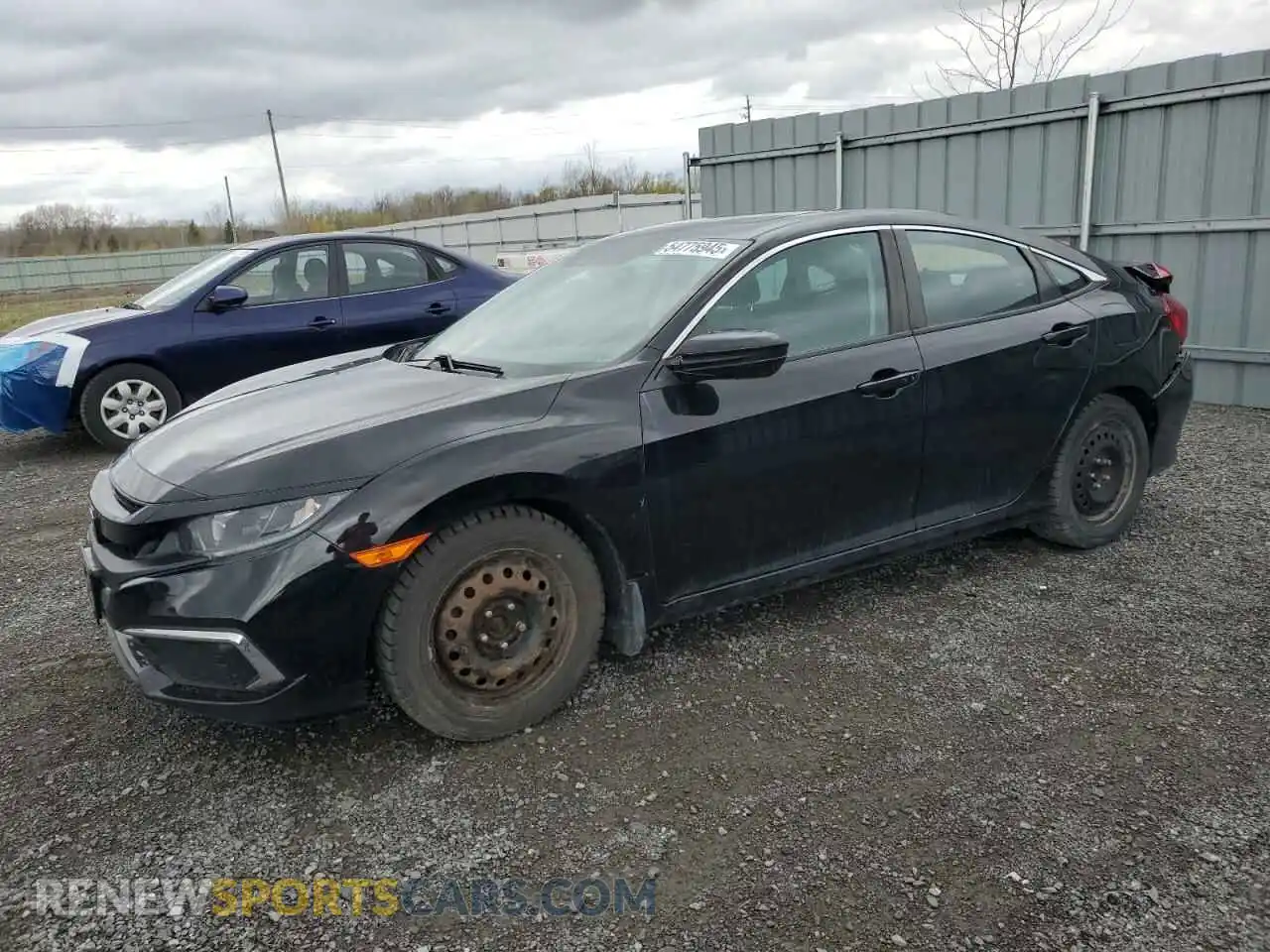 1 Photograph of a damaged car 2HGFC2F74KH034136 HONDA CIVIC 2019
