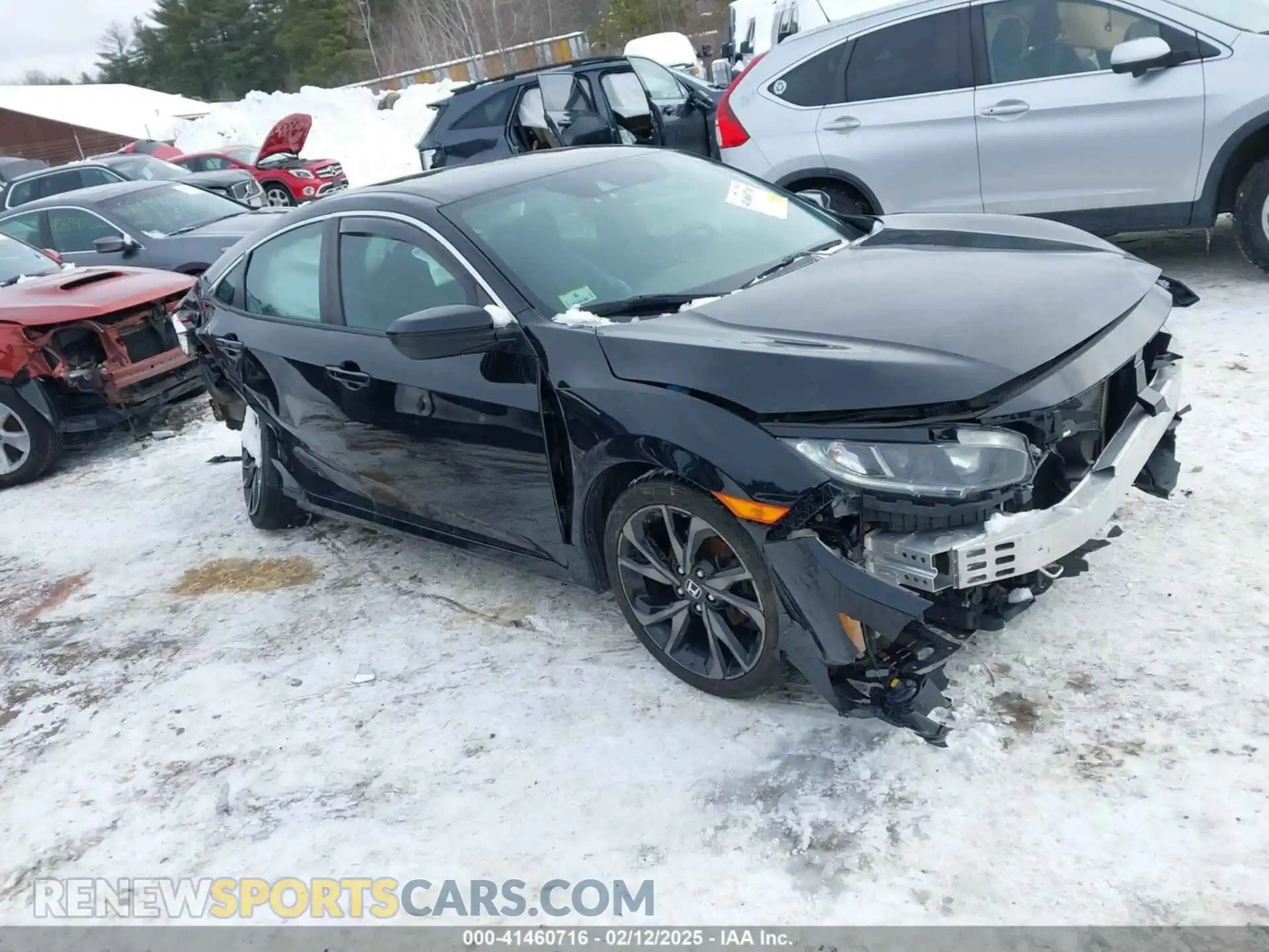 1 Photograph of a damaged car 2HGFC2F80KH515476 HONDA CIVIC 2019