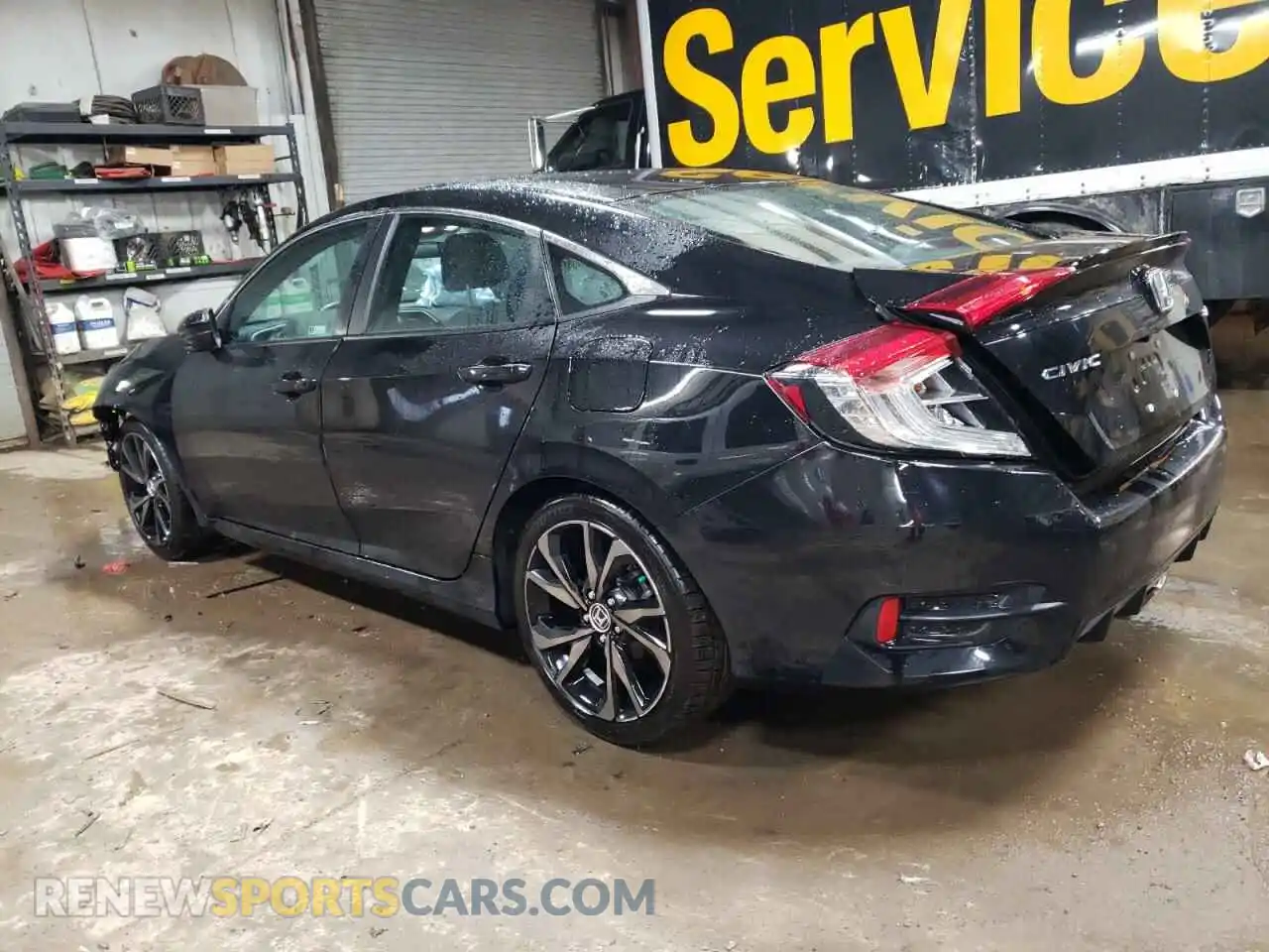 2 Photograph of a damaged car 2HGFC2F81KH566971 HONDA CIVIC 2019