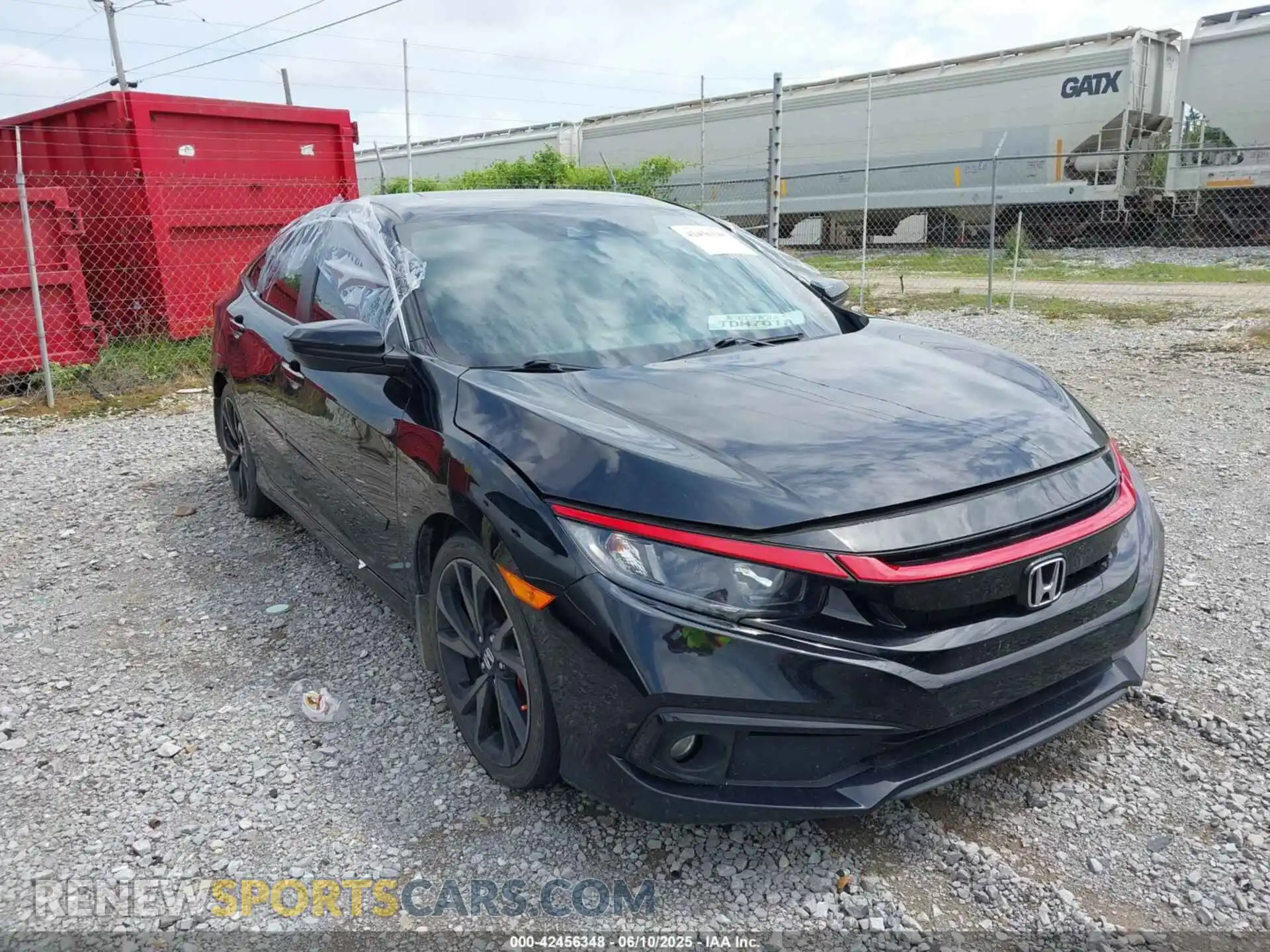 1 Photograph of a damaged car 2HGFC2F82KH503510 HONDA CIVIC 2019