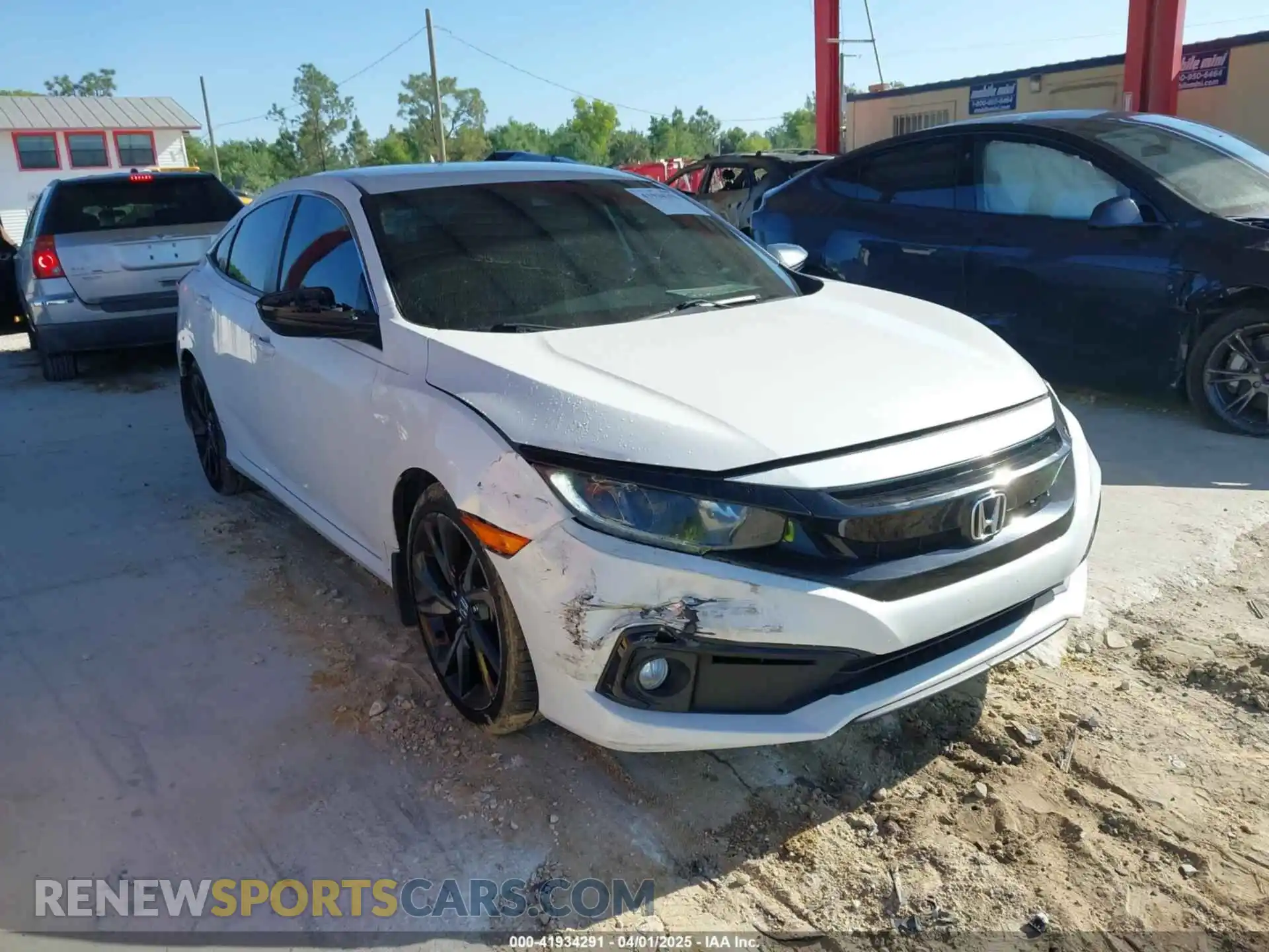 1 Photograph of a damaged car 2HGFC2F83KH509185 HONDA CIVIC 2019