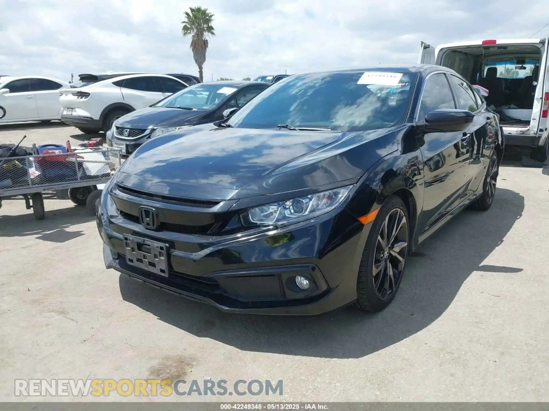 2 Photograph of a damaged car 2HGFC2F83KH521367 HONDA CIVIC 2019