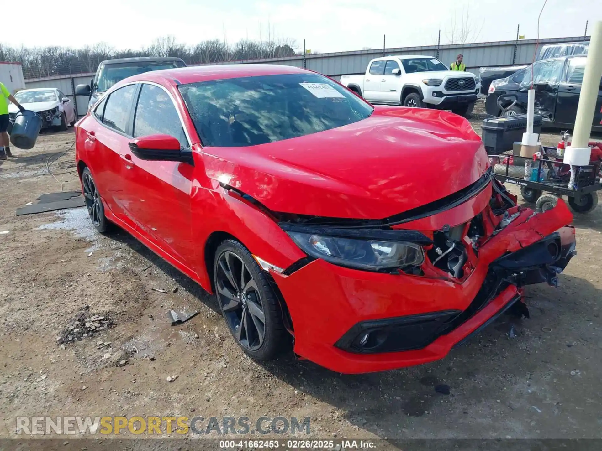 1 Photograph of a damaged car 2HGFC2F83KH535110 HONDA CIVIC 2019