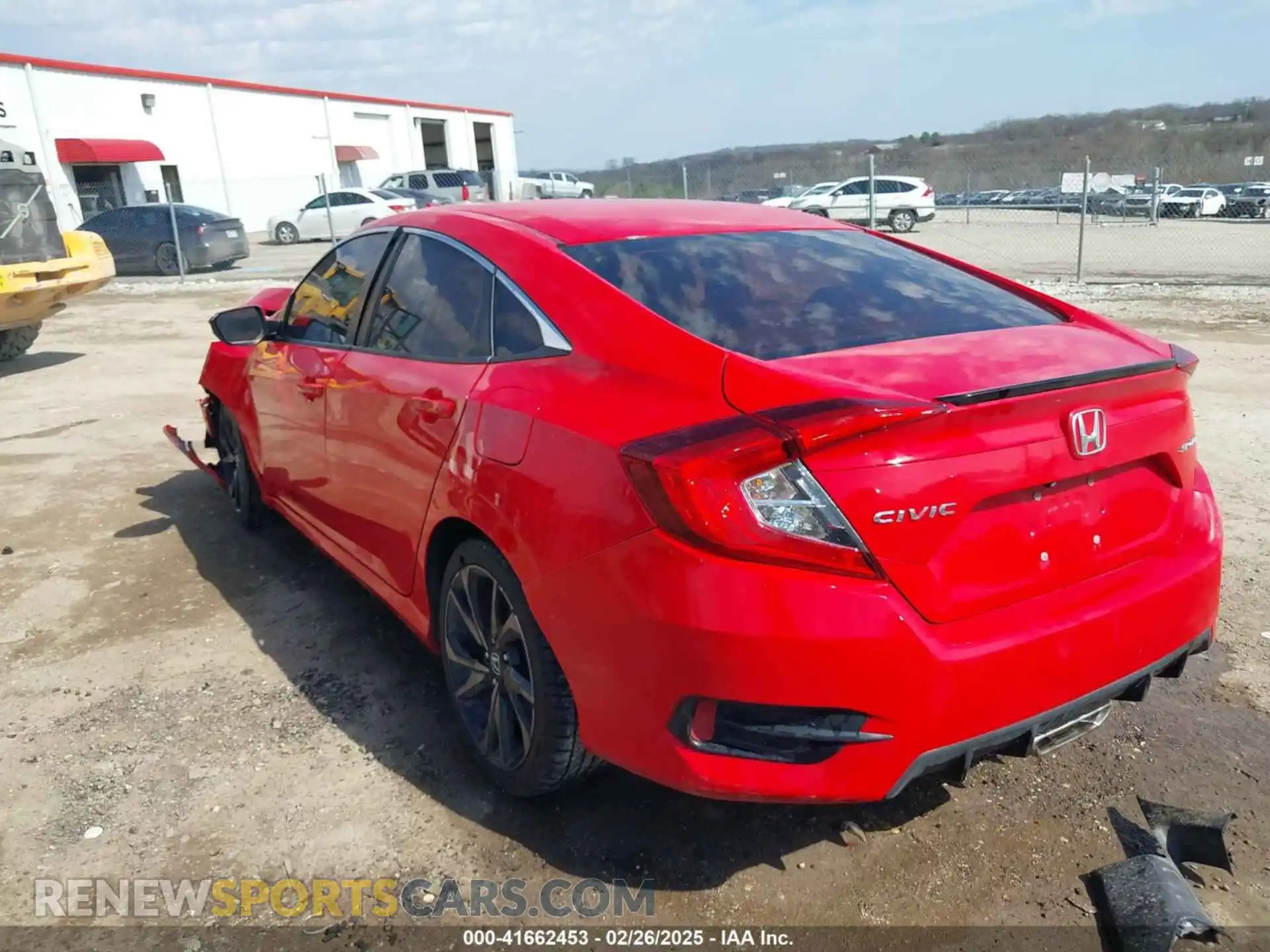 3 Photograph of a damaged car 2HGFC2F83KH535110 HONDA CIVIC 2019
