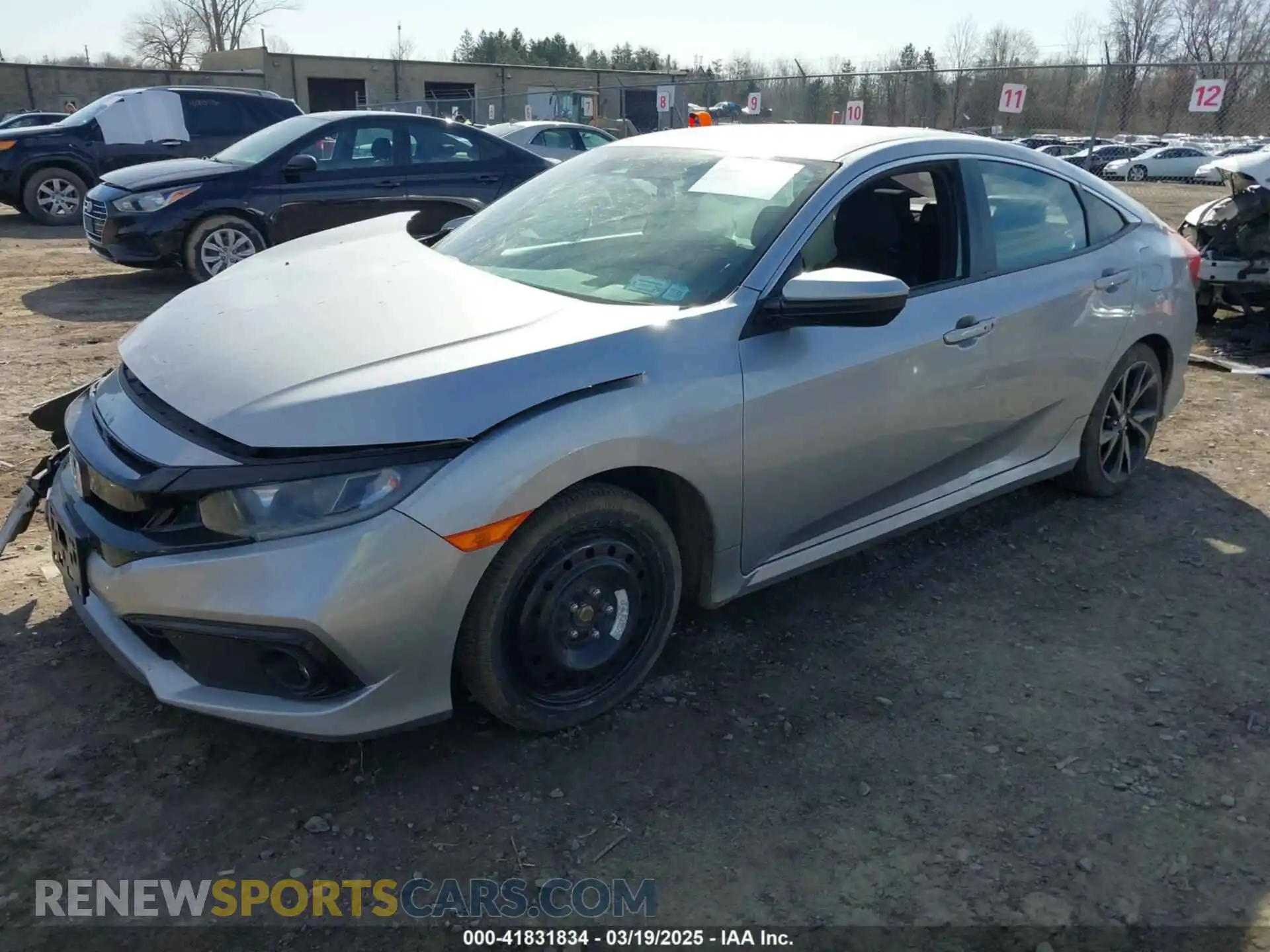 2 Photograph of a damaged car 2HGFC2F83KH542347 HONDA CIVIC 2019