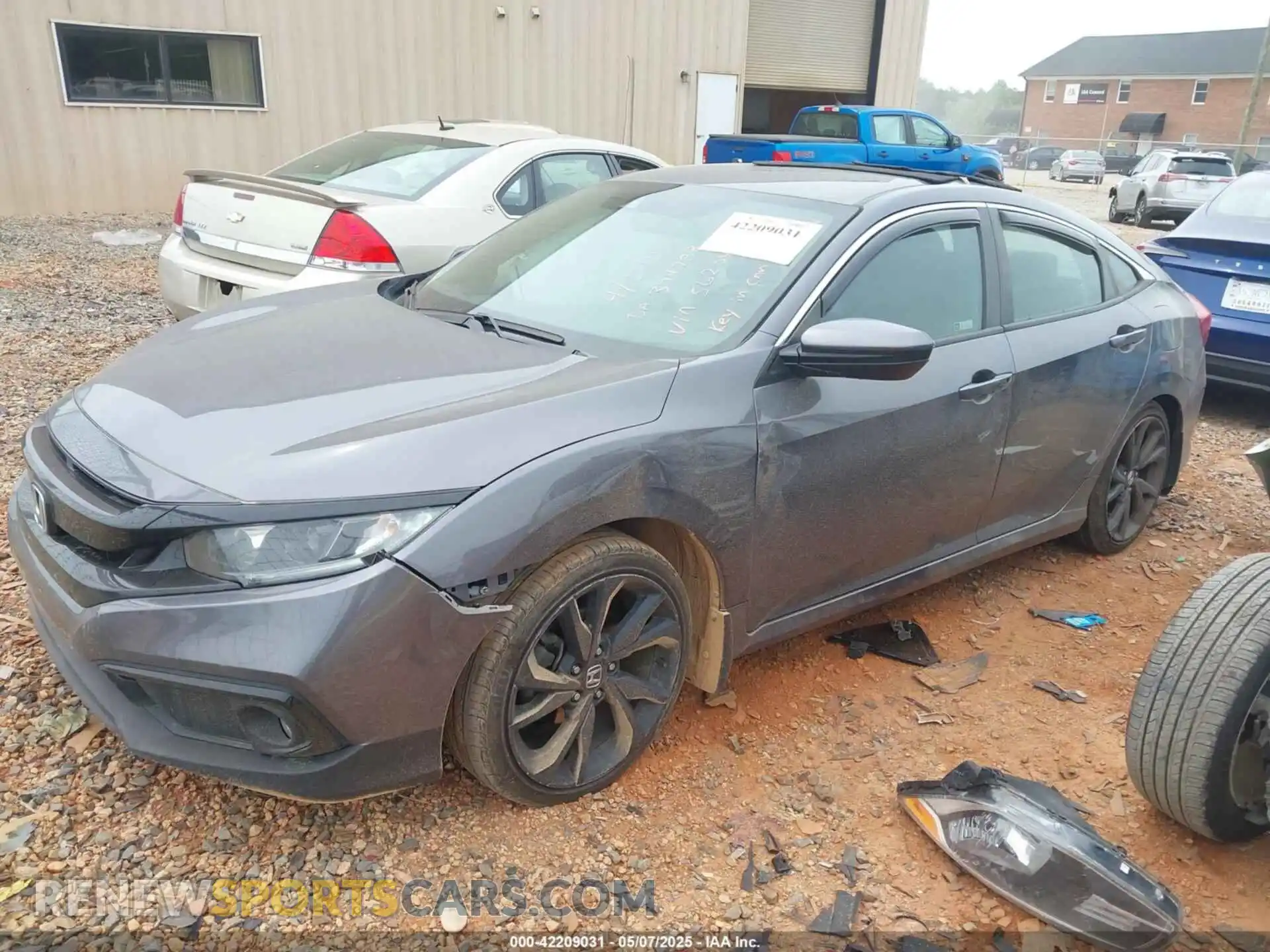 2 Photograph of a damaged car 2HGFC2F83KH562064 HONDA CIVIC 2019